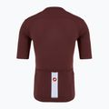 Maglia da ciclismo Castelli Prologo Lite deep bordeaux/grigio argento da uomo 2