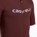 Maglia da ciclismo Castelli Prologo Lite deep bordeaux/grigio argento da uomo 3