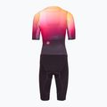 Body da ciclismo da donna Castelli Free Sanremo 3 SS In dark night shade/vivid orange-bright rose 2