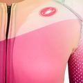 Body da ciclismo da donna Castelli Free Sanremo 3 SS In dark night shade/vivid orange-bright rose 3