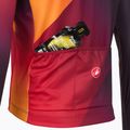Castelli Amplify Thermal da uomo manica lunga da ciclismo dark night shade/rosso/arancio vivo 5