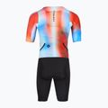 Body da ciclismo da uomo Castelli Free Sanremo 3 paprika/winter sky/black 2