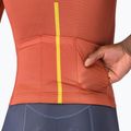 Maglietta da ciclismo da uomo Castelli Drittone Logo paprika/mango mojito 5