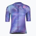 Maglietta da ciclismo da donna Castelli Cosmic Vortex multicolor ultraviolet rose