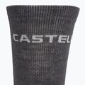 Calze da uomo Castelli Castelli Logo 18 Merino Sock silver gray/dark gray 3