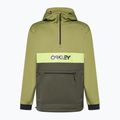 Felpa con cappuccio Oakley TNP Nose Grab Softshell da uomo, nuova, spazzola scura/ferno