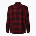 Camicia Oakley Butter Flannel da uomo a quadri nero/granata 6