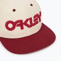 Berretto da baseball Oakley Mark III da uomo bianco artico/rosso ferro 3