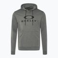 Felpa con cappuccio Oakley Bark Fleece da uomo, nuova, grigio atletico