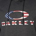 Felpa Oakley Bark Fleece da uomo con cappuccio grigio scuro heather 3