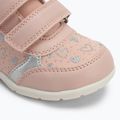 Geox Elthan rosa / argento scarpe da bambino 7