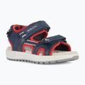 Geox Alben, sandali junior blu oceano/rosso 8