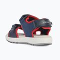 Geox Alben, sandali junior blu oceano/rosso 10