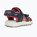 Geox Alben, sandali junior blu oceano/rosso 11