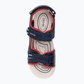 Geox Alben, sandali junior blu oceano/rosso 5