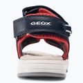 Geox Alben, sandali junior blu oceano/rosso 6