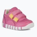 Geox Iupidoo rosa / giallo scarpe da bambino 8