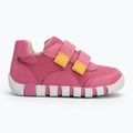 Geox Iupidoo rosa / giallo scarpe da bambino 2