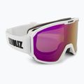 Occhiali da sci Bliz Rave opaco bianco/marrone rosa