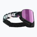 Occhiali da sci Bliz Flow nero/marrone opaco rosa ghiaccio 4