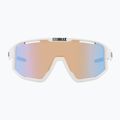 Occhiali da sole Bliz Fusion Nano Optics Nordic Light opaco bianco/corallo/ arancio con blu multi 2