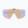 Occhiali da sole Bliz Fusion Nano Optics Nordic Light opaco bianco/corallo/ arancio con blu multi 3