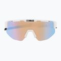 Occhiali da sole Bliz Matrix Small Nano Optics Nordic Light bianco opaco/corallo/blu arancione 2