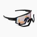 Occhiali da sole Bliz Fusion Small Nano Optics Nordic Light nero opaco/corallo/blu arancione