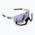 Occhiali da sole Bliz Fusion Small Nano Optics Nordic Light bianco opaco/begonia/blu viola