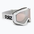Maschera da sci Bliz Liner matte white/pink/silver mirror