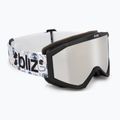 Maschera da sci junior Bliz Liner Jr matte black/brown/silver mirror