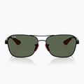 Occhiali da sole Ray-Ban Rb8336M Scuderia matt black/dark green 6