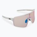 Occhiali da sole Bliz P001S Nano Optics Nordic Light bianco opaco/corallo/blu arancione multi