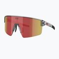 Occhiali da sole Bliz P004 transparent dark grey/brown red multi