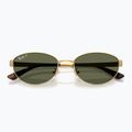 Occhiali da sole Ray-Ban RB3774D arista gold/dark green polarized 3