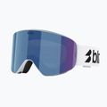 Maschera da sci Bliz Flow matte white/brown/blue multi