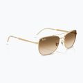 Occhiali da sole Ray-Ban Bain Bridge arista gold/brown gradient