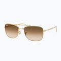 Occhiali da sole Ray-Ban Bain Bridge arista gold/brown gradient 4