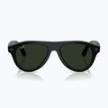 Occhiali con telecamera Ray-Ban Meta Aviator shiny black/trs g. green 7