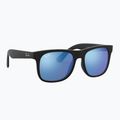 Occhiali da sole per bambini Ray-Ban Justin matt rubber black/blue mirror