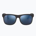 Occhiali da sole per bambini Ray-Ban Justin matt rubber black/blue mirror 2