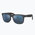 Occhiali da sole per bambini Ray-Ban Justin matt rubber black/blue mirror 3