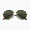 Occhiali da sole Ray-Ban Aviator Metal II gold arista/green g-15 3