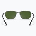 Occhiali da sole Ray-Ban Rb3671 Polarized+ Lenses black silver/dark green polarized+ 5