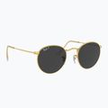 Occhiali da sole Ray-Ban Round Metal gold/black polarized