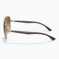 Occhiali da sole Ray-Ban RB3683 arista gold/brown 7