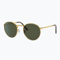 Occhiali da sole Ray-Ban New Round gold/green 4