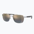 Occhiali da sole Ray-Ban RB3701 Polarized+ Lenses silver/blue gold polarized+ 4