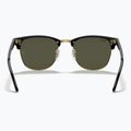 Occhiali da sole Ray-Ban Clubmaster Classic black/gold/green g-15 5