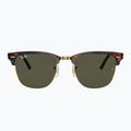 Occhiali da sole Ray-Ban Clubmaster Classic tortoiseshell/gold/green g-15 2
